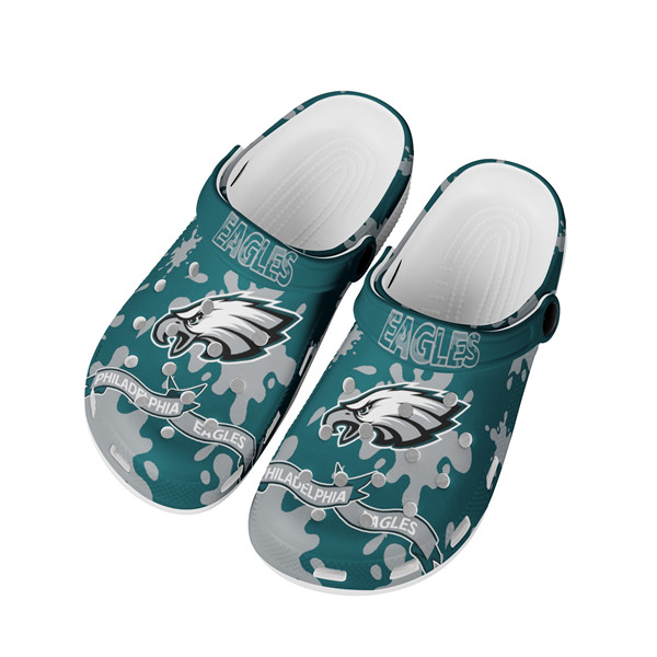 Men's Philadelphia Eagles Bayaband Clog Shoes 001